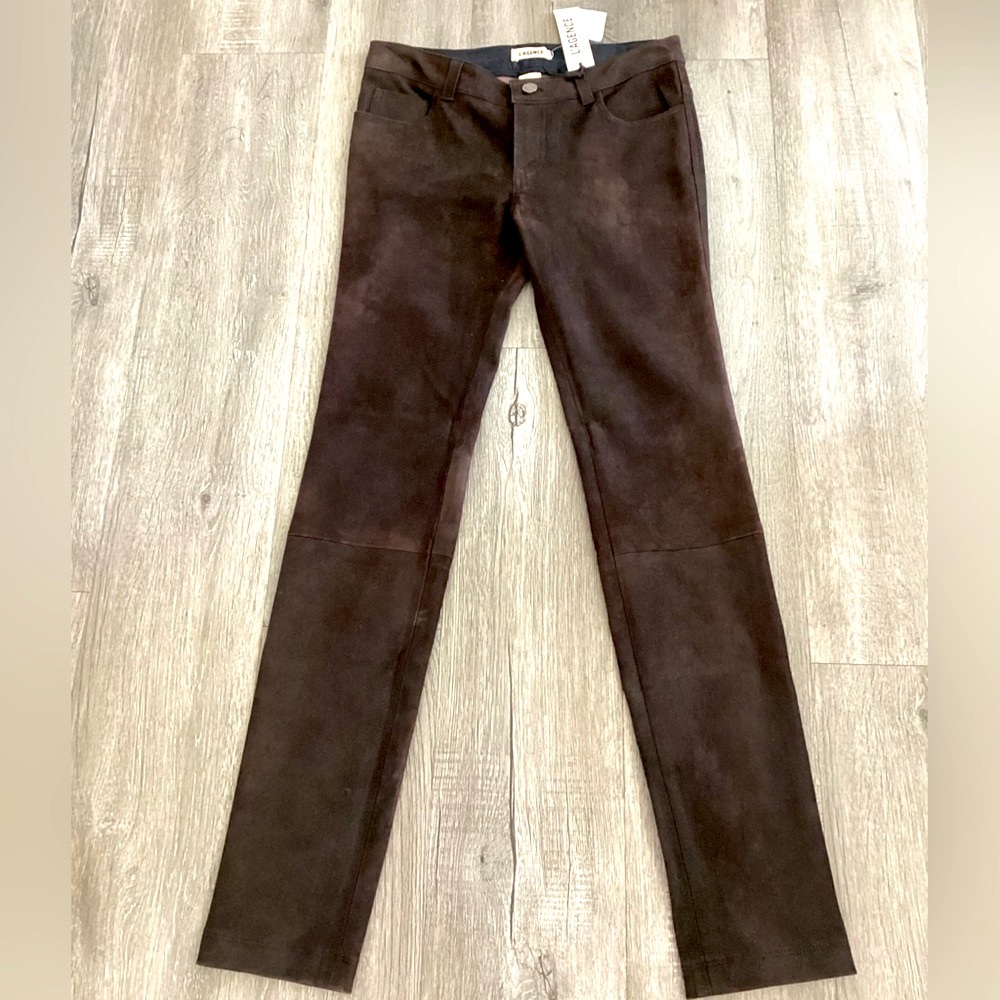L’AGENCE NEW!💯 LEATHER,5 pocket,straight leg,stretch jeans. Incredible deal!